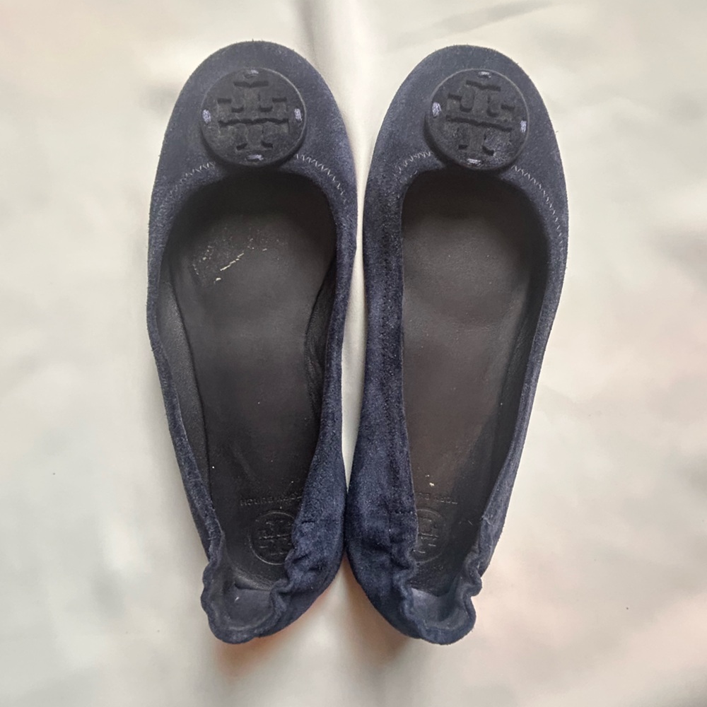 Tory Burch Dark Blue Ballet Flats